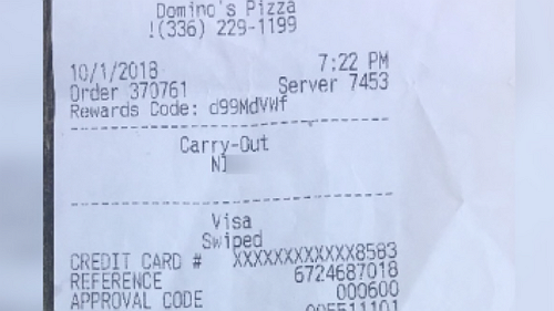 'It's What We Do'? Dominos Pizza Worker Fired After Using Racial Slur on Customer's Receipt
