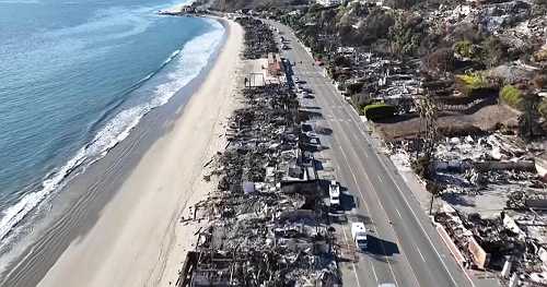 Just months after wildfires, a powerful storm forces evacuations again in southern California