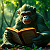 Poetry: Herein lies a jungle library, a green cathedral of leaf and light, where one wise ape, our...
