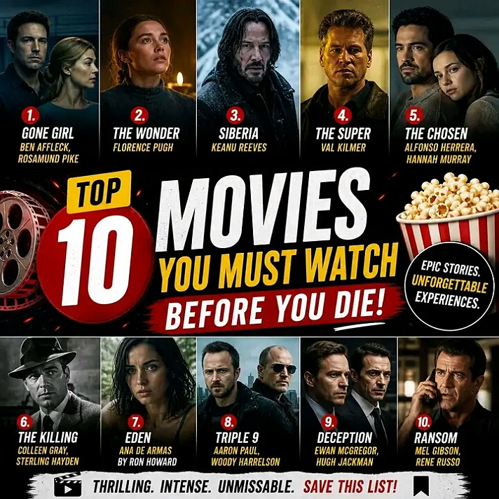 Top 10 Movies You Must Watch Before You Die (Or You’ll Seriously Regret It)Some movies...